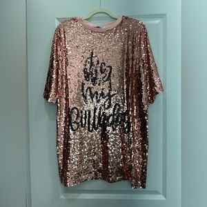 It’s My Birthday Rose Gold Sequin Dress - O/S